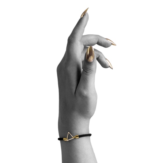 دستبند طلا زنانه طرح مثلث