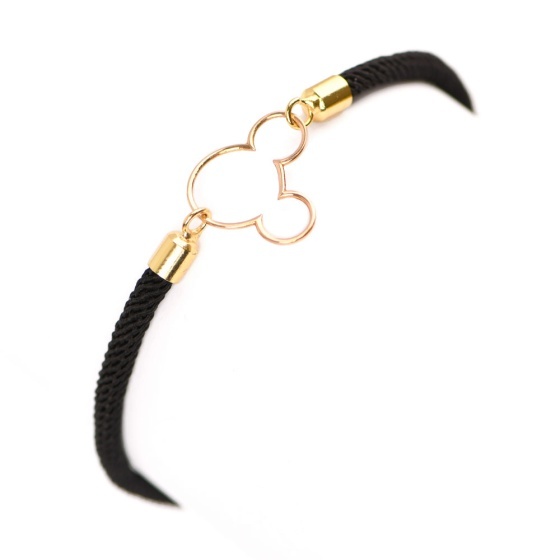 دستبند طلا زنانه طرح میکی موس