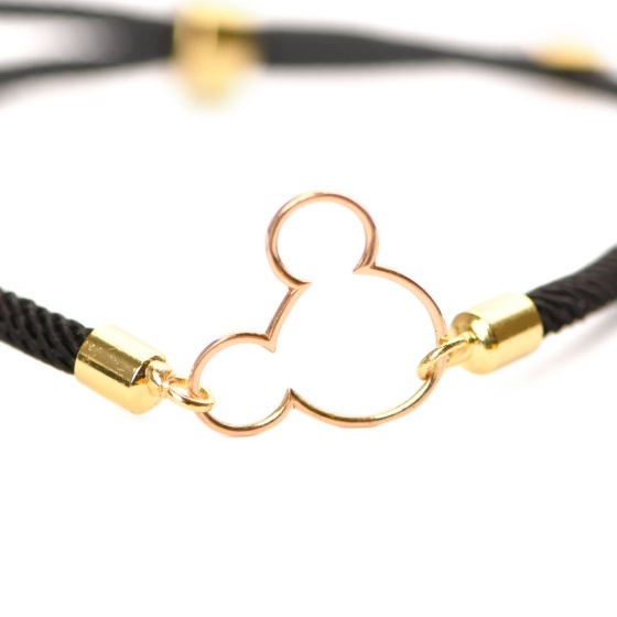 دستبند طلا زنانه طرح میکی موس