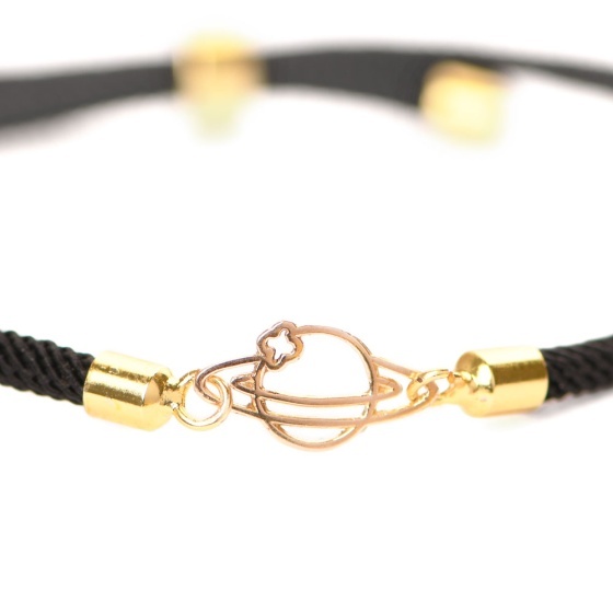 دستبند طلا زنانه طرح زحل