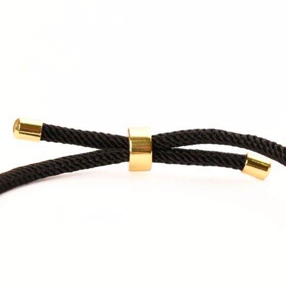 دستبند طلا زنانه طرح چشم نظر سرمه ای