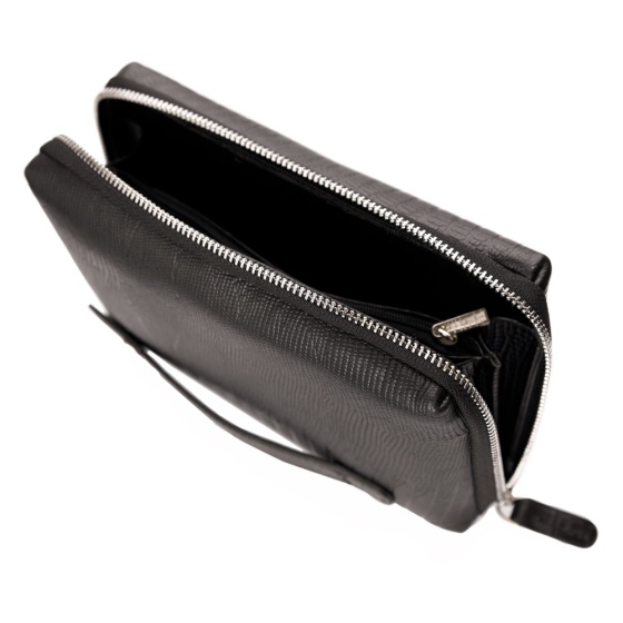 کیف پاسپورتی چرم لیزارد مشکی