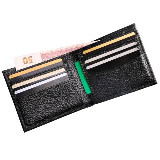 کیف پول جیبی چرم فلوتر مشکی