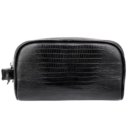 کیف دستی مردانه طرح دیزل کوچک چرم لیزارد مشکی