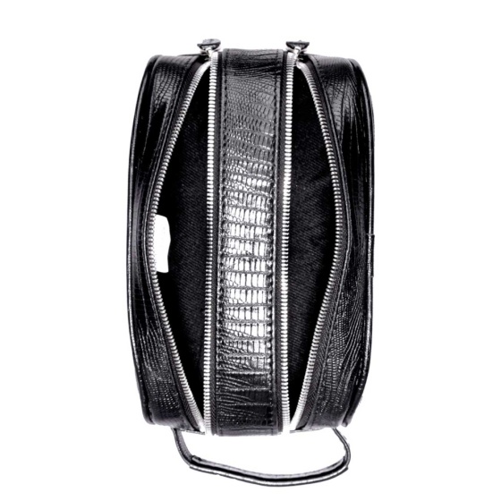 کیف دستی مردانه طرح دیزل کوچک چرم لیزارد مشکی