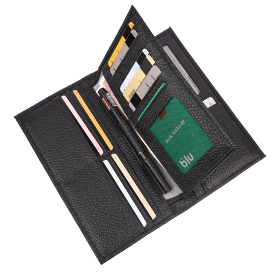 کیف پول کتی چرم فلوتر مشکی