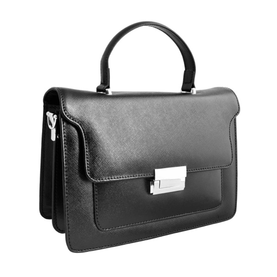 کیف مجلسی زنانه آناهل چرم لیزارد مشکی