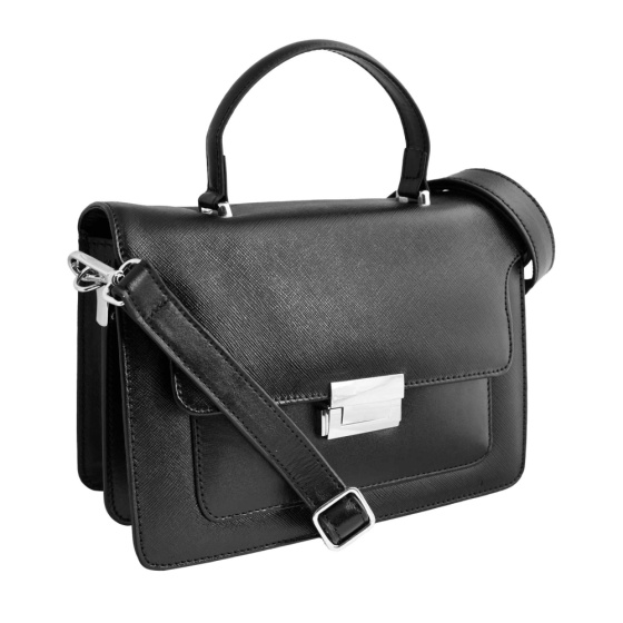 کیف مجلسی زنانه آناهل چرم لیزارد مشکی