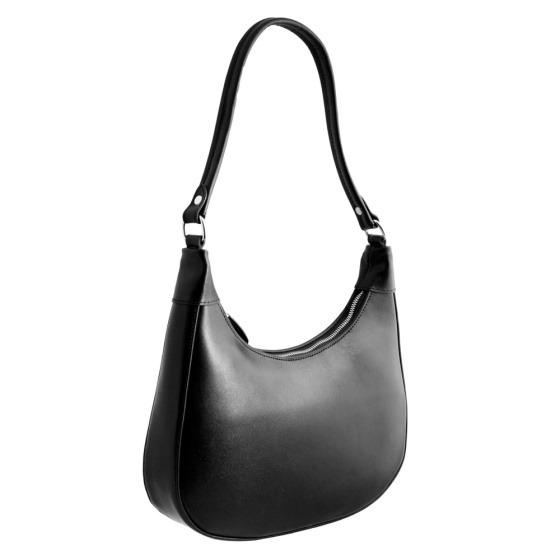 کیف زنانه مجلسی فریال چرم ساده مشکی