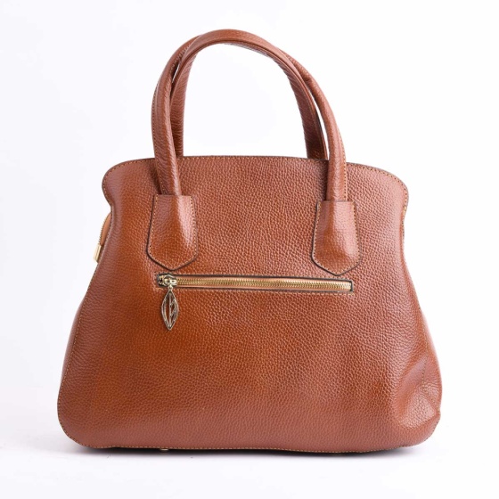 کیف مجلسی زنانه طرح آوازه چرم فلوتر عسلی