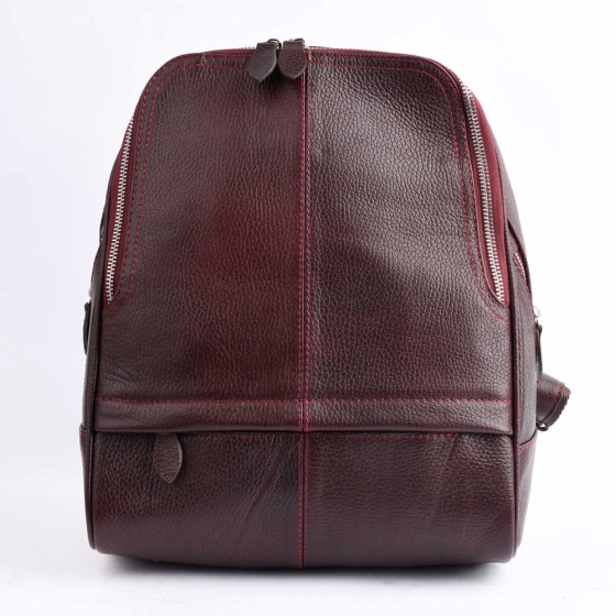 کوله پشتی طرح داریا چرم فلوتر زرشکی B4/B3/E5