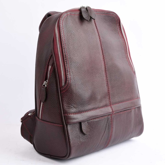 کوله پشتی طرح داریا چرم فلوتر زرشکی B4/B3/E5