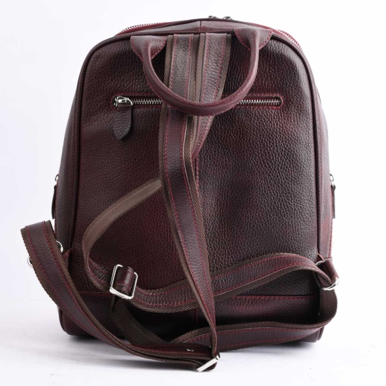 کوله پشتی طرح داریا چرم فلوتر زرشکی B4/B3/E5