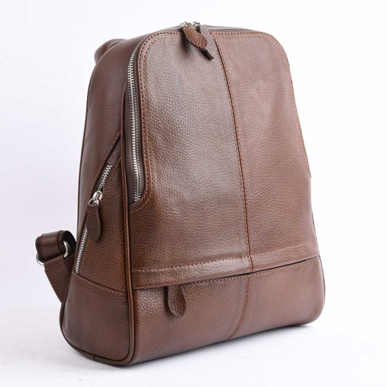 کوله پشتی طرح داریا چرم فلوتر قهوه ای F1