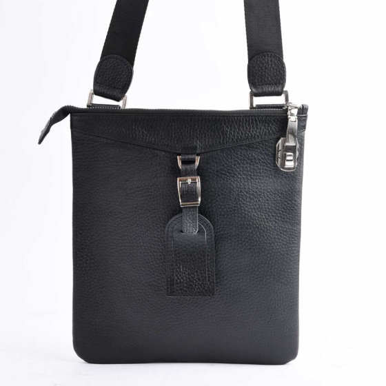 دوشی زنانه بغل قفل دار (رمزدار ) چرم مشکی فلوتر B4