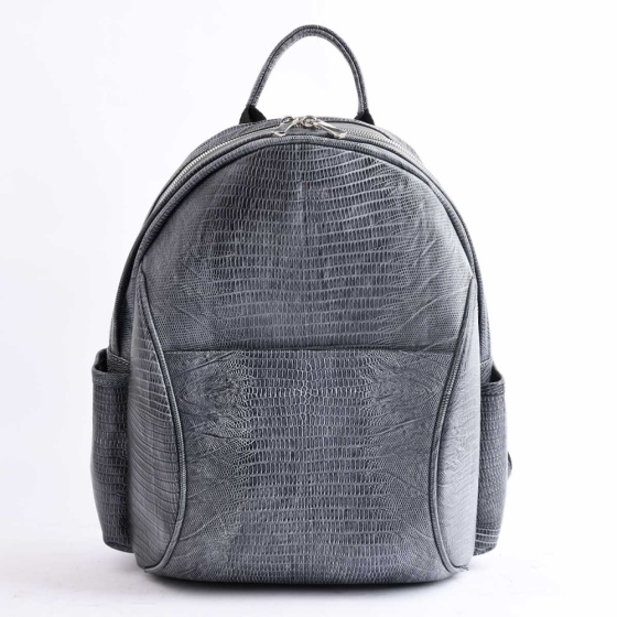 کوله پشتی زنانه طرح یاس لیزارد طوسی B4