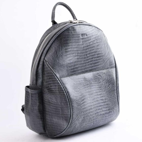 کوله پشتی زنانه طرح یاس لیزارد طوسی B4