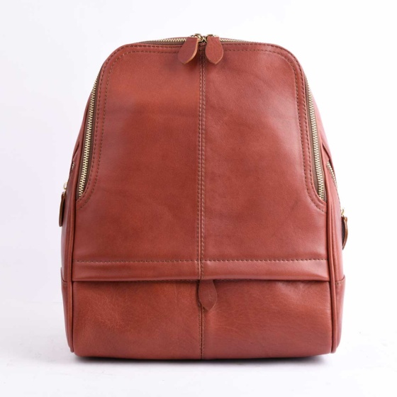 کوله پشتی طرح داریا چرم ساده قرمز B4/C5