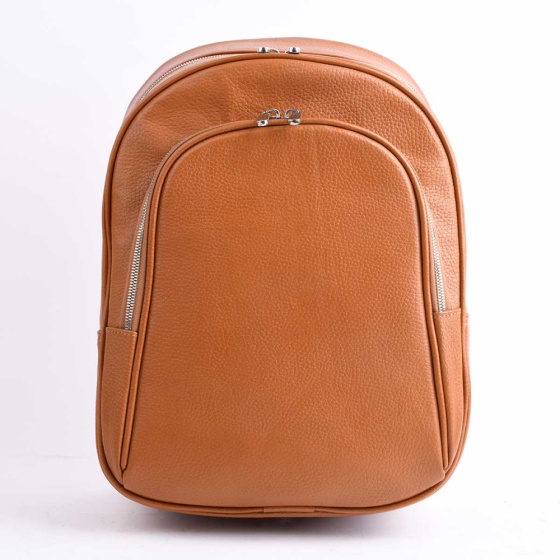 کوله پشتی کاملیا چرم فلوتر عسلی