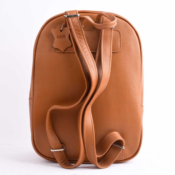 کوله پشتی کاملیا چرم فلوتر عسلی