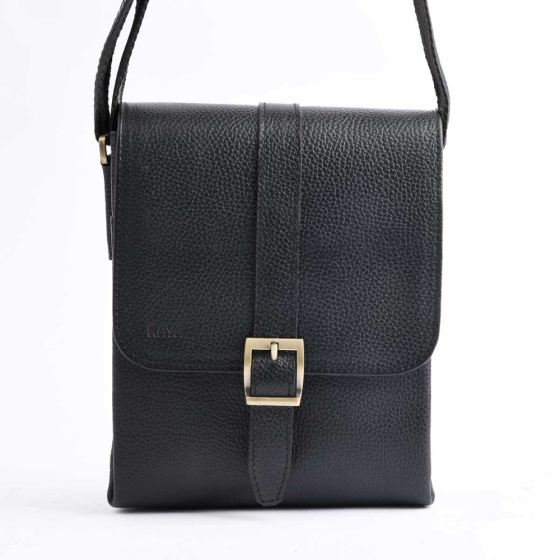 کیف کراس بادی مردانه طرح سپنتا چرم فلوتر مشکی