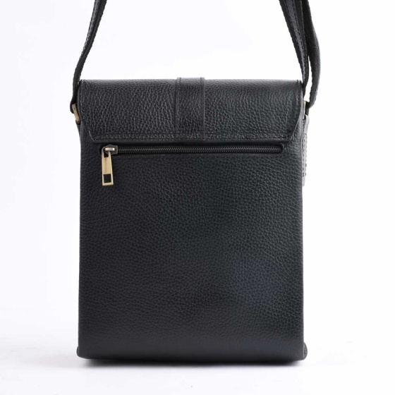 کیف کراس بادی مردانه طرح سپنتا چرم فلوتر مشکی