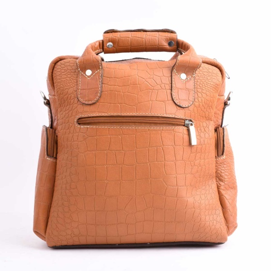 کیف کراس بادی مردانه طرح چرچیل بزرگ چرم کروکو عسلی