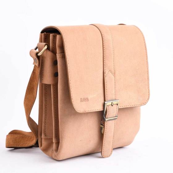 کیف کراس بادی مردانه طرح سپنتا چرم شتری