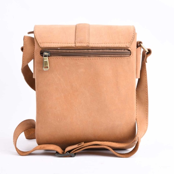 کیف کراس بادی مردانه طرح سپنتا چرم شتری