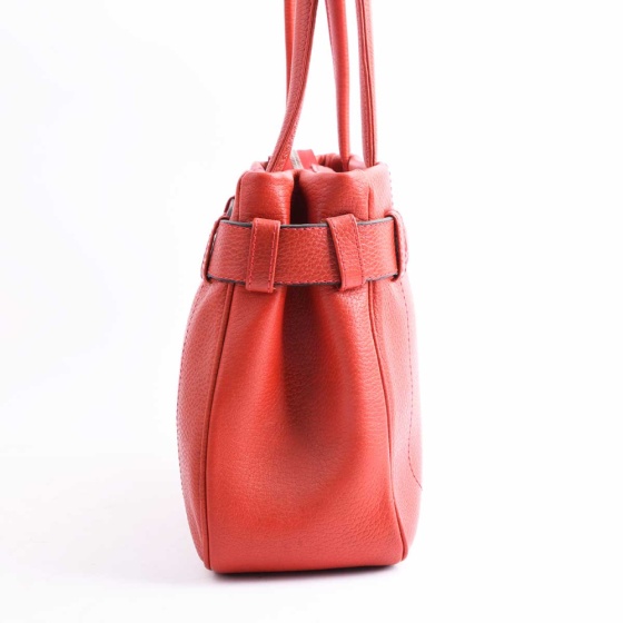 کیف زنانه مجلسی فربار چرم فلوتر قرمز