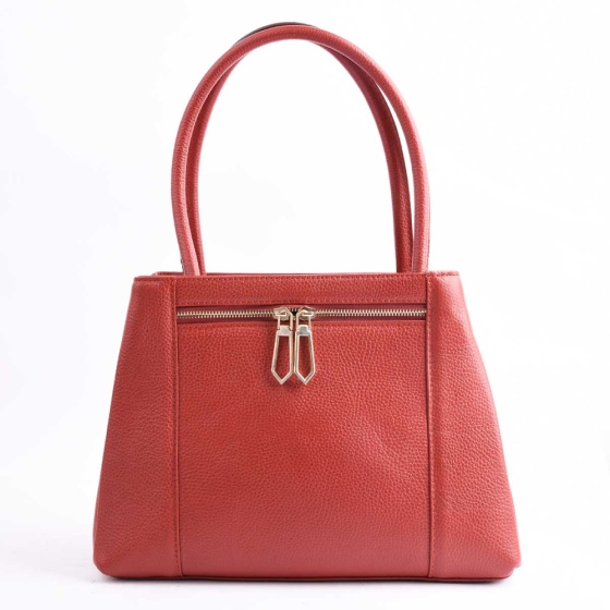 کیف مجلسی زنانه طرح آیلار چرم فلوتر قرمز