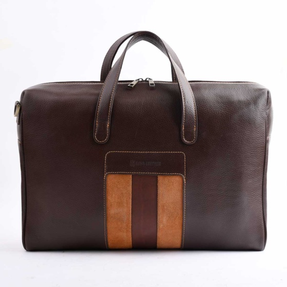 کیف اداری طرح یوشیتا چرم فلوتر قهوه ای