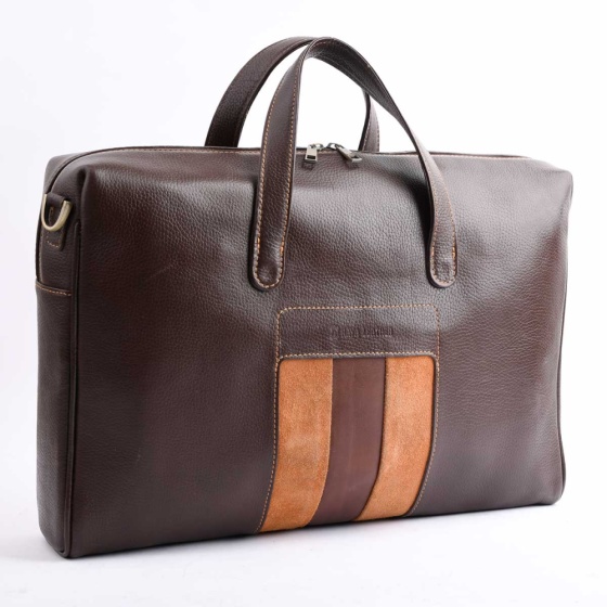 کیف اداری طرح یوشیتا چرم فلوتر قهوه ای