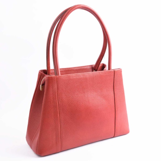 کیف مجلسی زنانه طرح آیلار چرم ساده قرمز