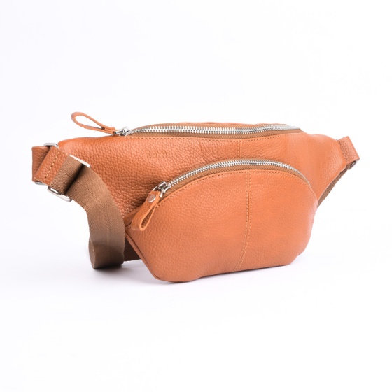 کیف کمری طرح شاهین چرم فلوتر عسلی