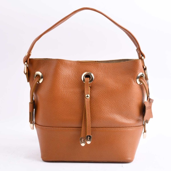 کیف مجلسی زنانه طرح 5234 چرم فلوتر عسلی