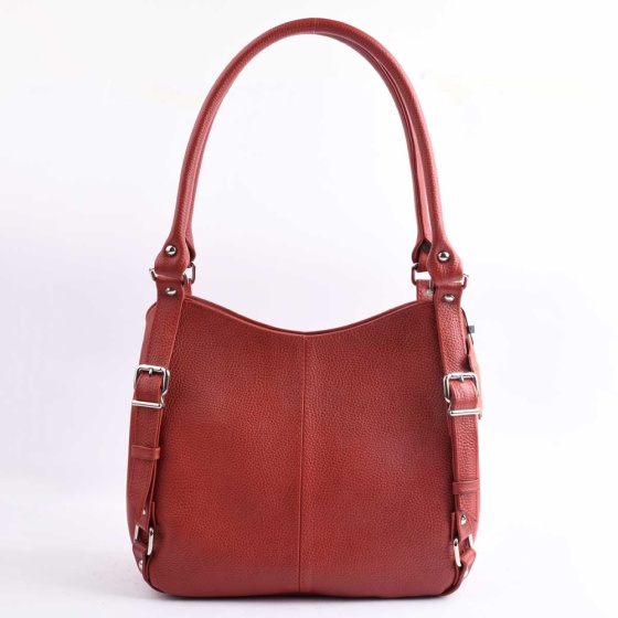 کیف مجلسی زنانه طرح نگار چرم فلوتر قرمز