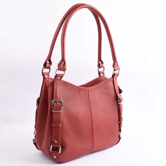 کیف مجلسی زنانه طرح نگار چرم فلوتر قرمز