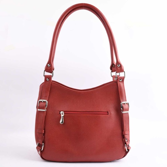 کیف مجلسی زنانه طرح نگار چرم فلوتر قرمز