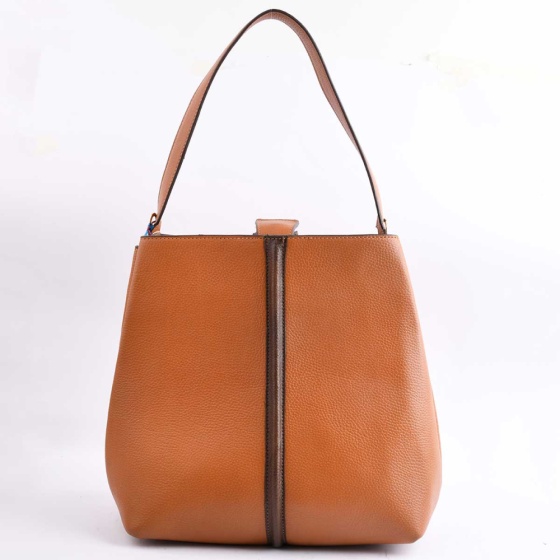 کیف مجلسی زنانه طرح فرح فلوتر عسلی