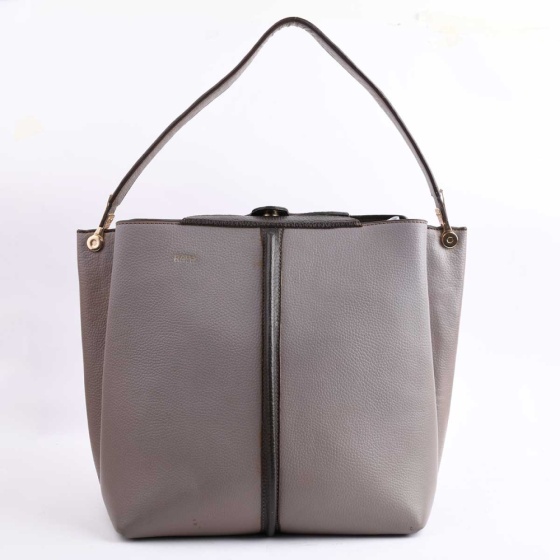 کیف مجلسی زنانه طرح فرح فلوتر خاکستری