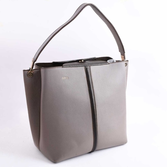 کیف مجلسی زنانه طرح فرح فلوتر خاکستری