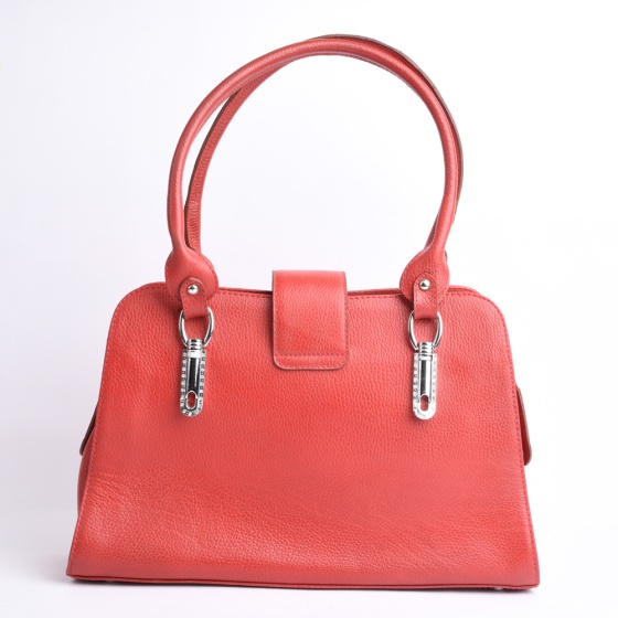 کیف مجلسی زنانه طرح 5248 چرم فلوتر قرمز