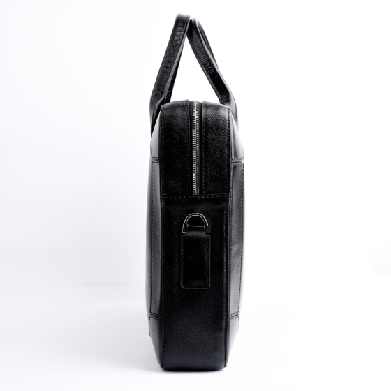 کیف اداری طرح دامون چرم لیزارد مشکی