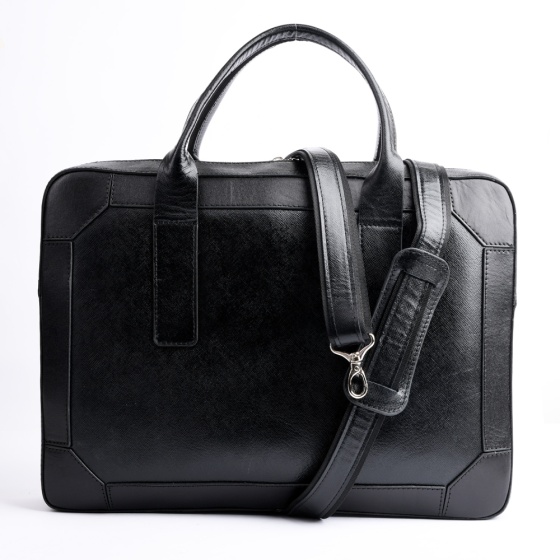 کیف اداری طرح دامون چرم لیزارد مشکی