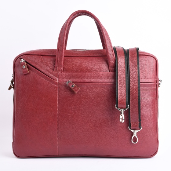 کیف اداری طرح آرتا چرم فلوتر زرشکی