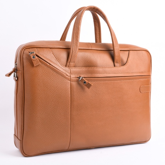 کیف اداری طرح آرتا چرم فلوتر عسلی