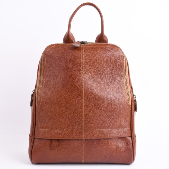 کوله پشتی طرح داریا چرم فلوتر عسلی