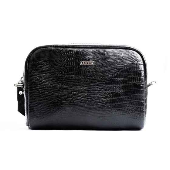 کیف دوشی زنانه مینو لیزارد مشکی