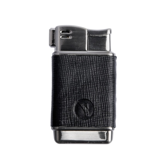 فندک گازی بدنه چرم مشکی مونت بلانک